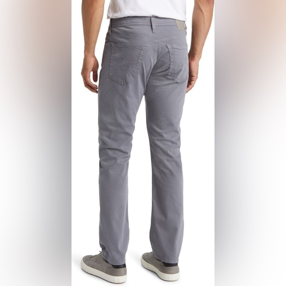 AG The Dylan Sueded Stretch Sateen Straight Fit Pants - Picture 2 of 8